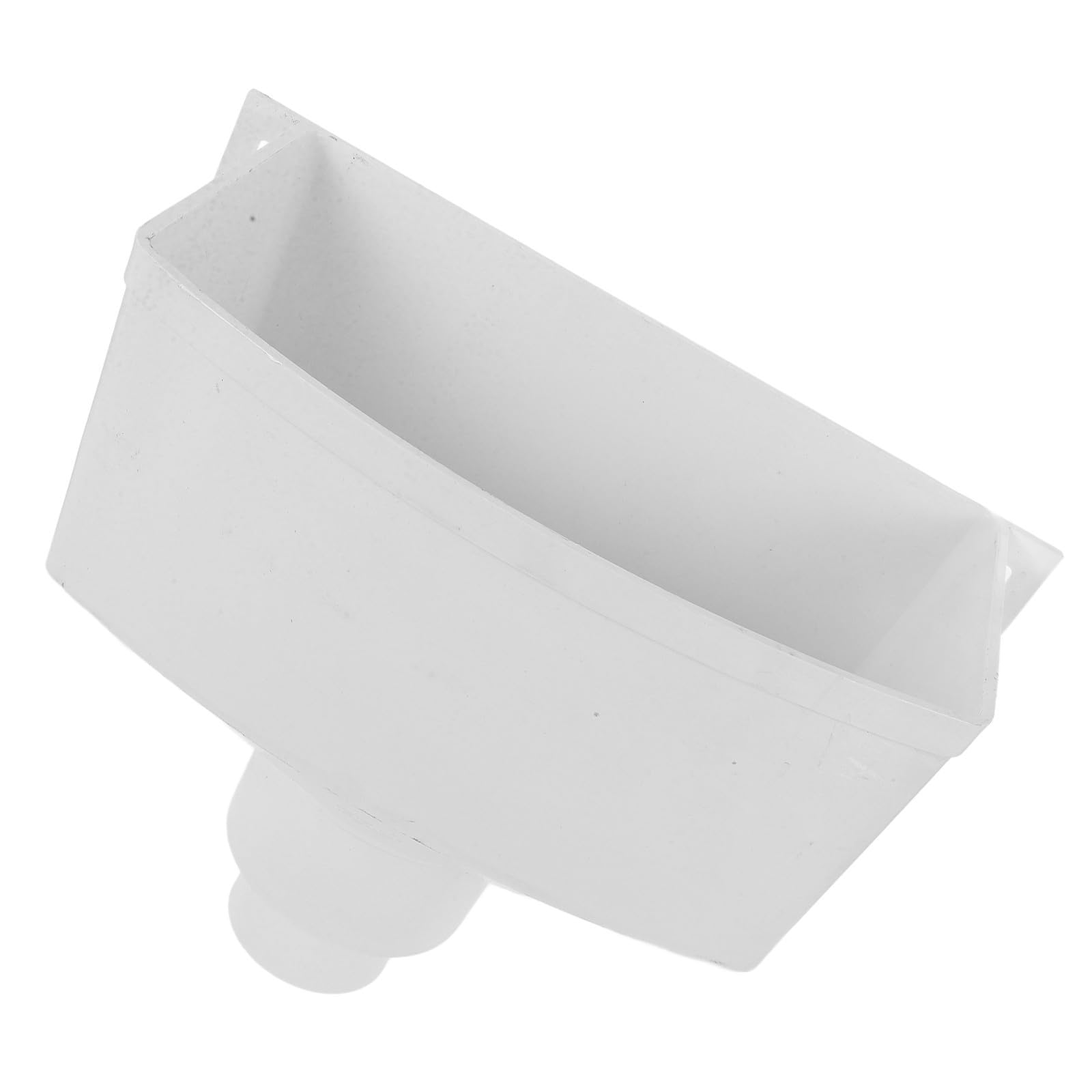 Accesorio Canalón Bajante 110X75 MM en PVC para Drenaje y Recogida de Agua de Lluvia, Conector para Sistema Pluvial en Cubiertas y Tejados