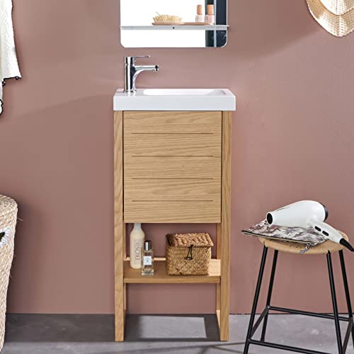 MOB-IN Meuble Lave-Mains Atoll avec Vasque Blanche