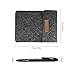 MoKo Sleeve Fits Kindle E-Reader, Protective Felt Cover Case Pouch Bag Fit with All-New Kindle 2022/Kindle 10th Gen 2019/Kindle Paperwhite (Not 6.8 Inch)/Kindle Voyage/Kindle(8th Gen, 2016), Dark Gray