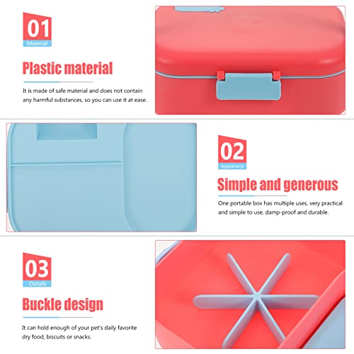 Balacoo Cat Food Container Sealed Pet Food Storage Container Dog And Cat Plastic Food Container Airtight Dog Food Storage Container Pet Food Container Cat Food Holder Storage Plastic Storage Bins #TOP4