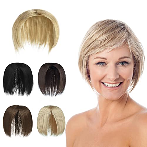 PARXITN Haar Topper für Frauen ohne Pony 3 Clips in Haarteilen Synthetik Haar Toupet Wiglets Haarteil für Schütteres Haar Cover