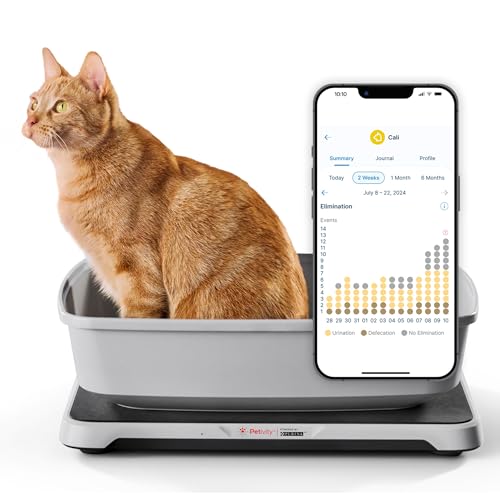 Purina Petivity Smart Litter Box Monitor Cat Weight Scale & Health Tracker - Monitor Litter Habits, Track Weight Accurately, AI Alerts & Monthly Reports, Phone App, Works for Multiple Cats