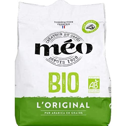 Méo Organic - Café en grano arábica puro, 500 g