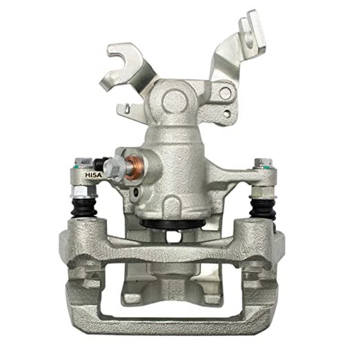 Image of TRQ Rear Brake Caliper Set Zinc Coated Brackets Hardware Compatible with 2006-2012 Ford Fusion 2007-2012 Lincoln MKZ 2006 Lincoln Zephyr 2006-2013 Mazda 6 2006-2011 Mercury Milan