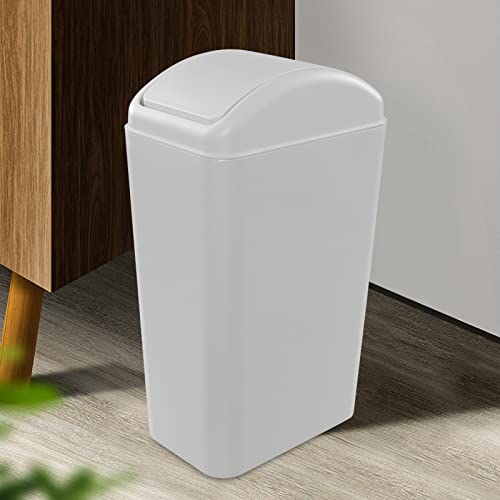 Obstnny 14L Slim Plastic Trash Can For Narrow Spaces At Home Or Office, Kitchen thumb #3