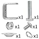 6 Stück C Klemme, 304 Edelstahl C Zwingen Kieferöffnungen 30mm Fixierzange Einstellbar Klemmbereich ist 0-25mm Heavy Duty Trägerklemme für Heimwerker Holzbearbeitung, Schweißen und Tischlerei