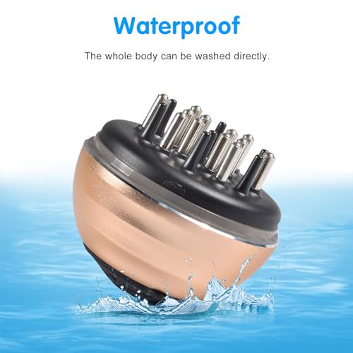 Kopfmassagegerät, Kopfhaut Massagebürste und Haare Applikator Flasche 2 in 1, Essenz Geht Tief in Die Haarwurzel und Massiert die Kopfhaut, Bieten Sie professionelle Behandlung für Haare – Bild 4