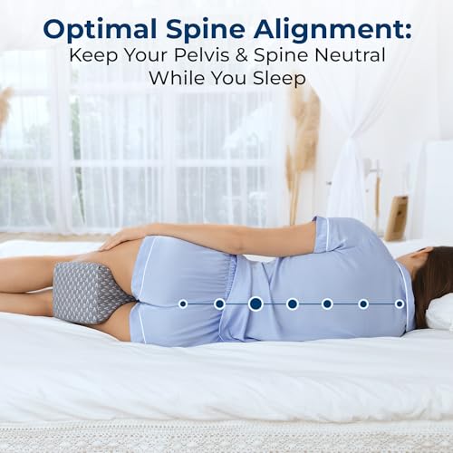 5 STARS UNITED Knee Pillow for Side Sleepers - Memory Foam Leg Pillow for Side Sleeping - Between Legs Pillow for Hip and Lower Back Pain - Sciatica Pain Relief by 5 STARS UNITED - Image 7