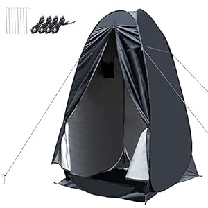 WOLFWILL Tente de Douche Instantanée Portable – Toilette Cabinet de Changement Abri de Plein Air Vestiaire Extérieure Intérieure1,2 x 1,2 x 2m(H)