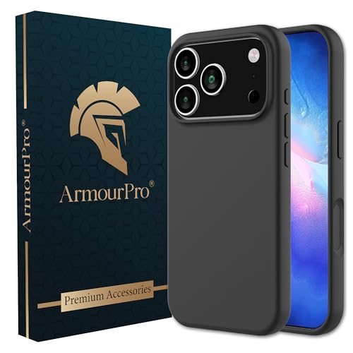 Image of ArmourPro Silicone Back Case for iPhone 17 Pro Max, Soft-Touch Case | Dark Gray