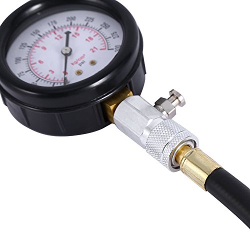 Professional Petrol Gas Engine Compression Tester, Test Gauge Kit Car Motorcycle Garage Tools With Case #TOP5