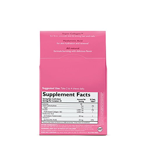 Neocell Fruit Punch Beauty Burst Collagen Chews, 2000 Mg, 60 Ct #TOP1