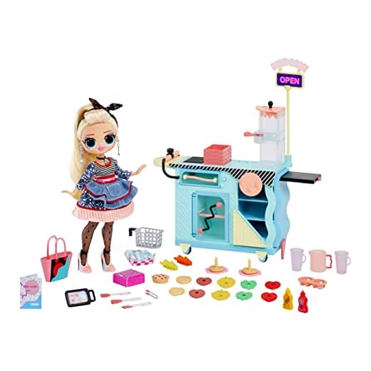 LOL Surprise OMG Dînette à Emporter avec + 45 surprises - Avec changement de couleur & 1 poupée mannequin exclusive, Miss Sundae - Pour les collectionneurs & enfants, dès 4 ans