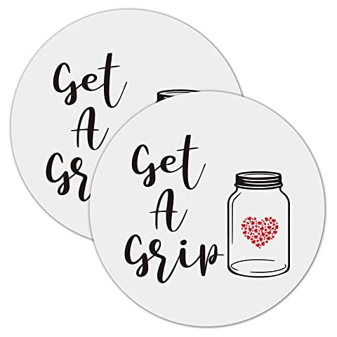 Silicone Jar Opener Gripper Pad, Jar Grippers for Opening Jars, Get A Grip Rubber Bottle Opener Gripper Pad, Round Multi-Purpose Non Slip Heat Insulation Bottle Lid Openers for Seniors Kids 2 Pieces Cover
