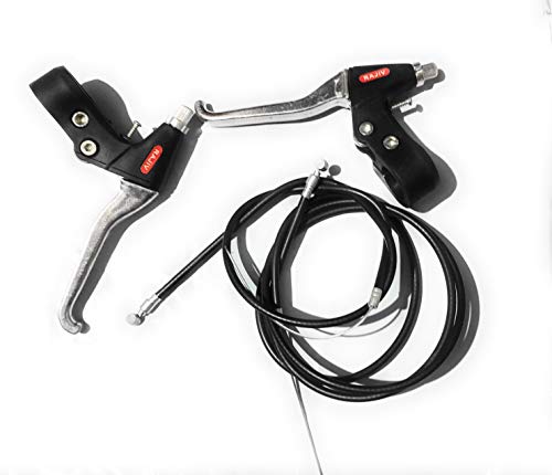 Image of NANAK ISH Power Silver Break Lever and Black Break Wires for Bicycle 26, Metal