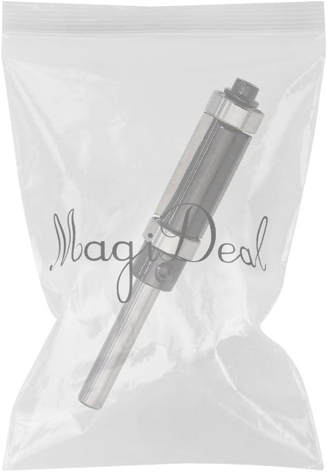 MERISHOPP™ 1 Piece Solid Carbide Flush Trim Top & Bottom Bearing Router Bit 25Mm Black|Home & Garden|Tools|Power Tools|Router Bits