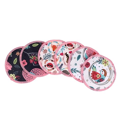 HAPINARY 6 Piezas Protectores Mamarios Portador De Bebé Almohadillas Botella De Paloma Almohadilla Portátil Almohadilla De Lactancia Leche Poliéster Algodón