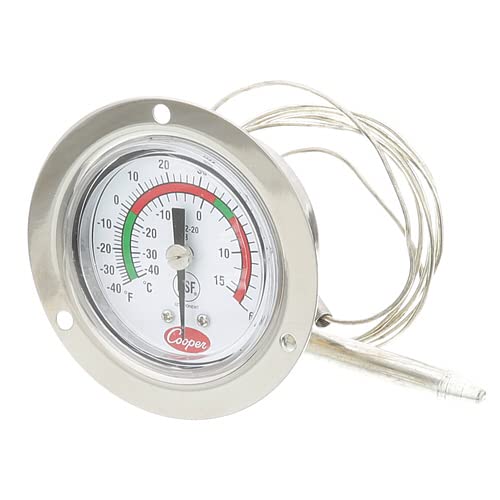 Cooper Thermometer Thermometer, Flange MT,-40/60F 6142-20-3