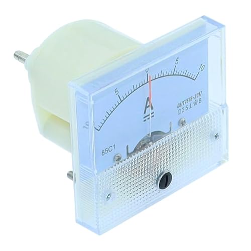 Medidor de amperímetro analógico de panel 85C1-A/75 mV, medidor de corriente de 10 A -0-10 A, 1 A, 3 A, 5 A, 10 A, 20 A, 30 A, 50 A, 100 A, 200 A, 500 A(15A - 0-15A)