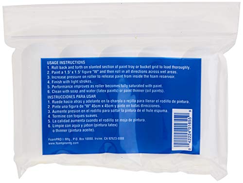 Foampro 165-5 4 Inch Fine Finish Foam Roller Refills  thumb #3
