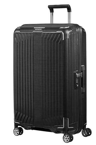 Samsonite Lite-Box - Valise à Coque Rigide Haut de Gamme de Taille Moyenne 69 cm, Valise de Voyage à 4 roulettes, légère, Serrure TSA, 75 L - 2,80 kg - Noir