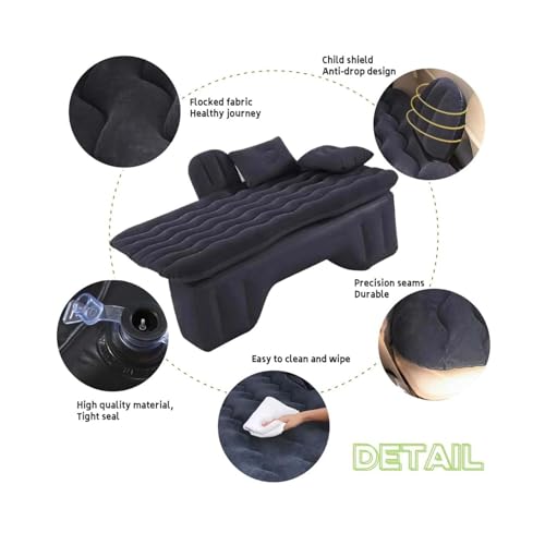 Matelas gonflable voiture pour VW T-Cross lit de voyage banquette arrière contre la fatigue en route