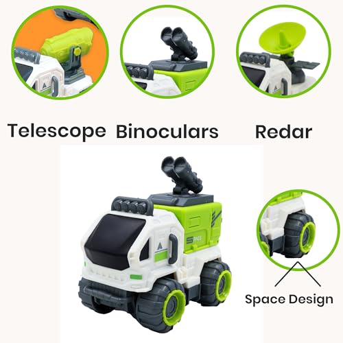 Image of ToyBharat Space Ship Car is a friction-powered toy with a futuristic design. Battery-free and durable, it offers exciting movement and imaginative fun for kids aged 1 to 6 who love space and vehicles.