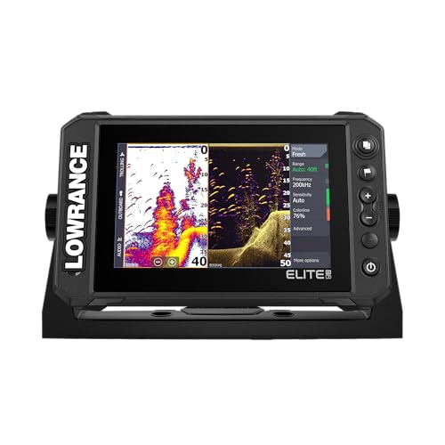 Lowrance Elite FS 7 Détecteur de Poissons avec transducteur 3 en 1 imagerie Active, Graphique...