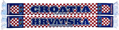 Generisch Croatia Scarf, Blue, Silk, Graphic Pattern, Unisex-Adults, 145 cm x 17 cm, 100% Polyester, Washable at 30°C - Image 2