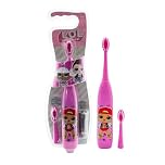 LOL Surprise Battery Powered Toothbrush for Kids – Soft & Zig-Zag Bristles for Superior Cleaning, Gentle on Teeth & Gums, Easy-Grip Handle, Includes Replacement Head & Battery, Ages 3+