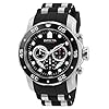 Invicta Men’s 6977 Pro Diver Collection Stainless Steel Watch, Blue Dial Black Polyurethane Watch