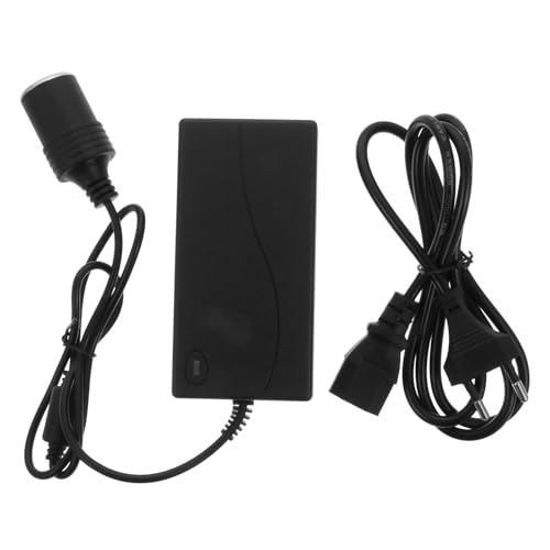Angoily Inversor de Corriente Material Plástico y Cobre Protección contra Sobrecalentamiento Adaptador para Electrónica Automotriz y Operación Conveniente para Coche 12v