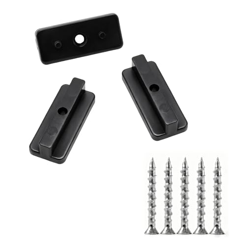 TAICHEUT 200PCS Composite Decking T Clips with Screws Decking Hidden Clips Universal Hidden Fasteners