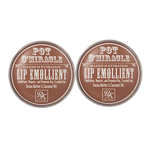 Ruby Kisses Pot O' Miracle Maximum Hydration, Cocoa Butter & Coconut Oil (Lip Emollient, 2 Pack) #TOP6