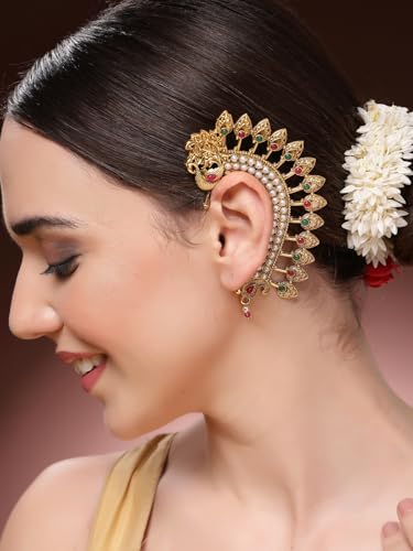 Image of Shining Diva Fashion Stylish Traditional Fancy Ear Cuff Earrings For Women and Girls