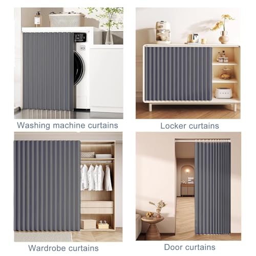 Toboggan multifonction placard profond solution gain de place gris 60x80cm - 6
