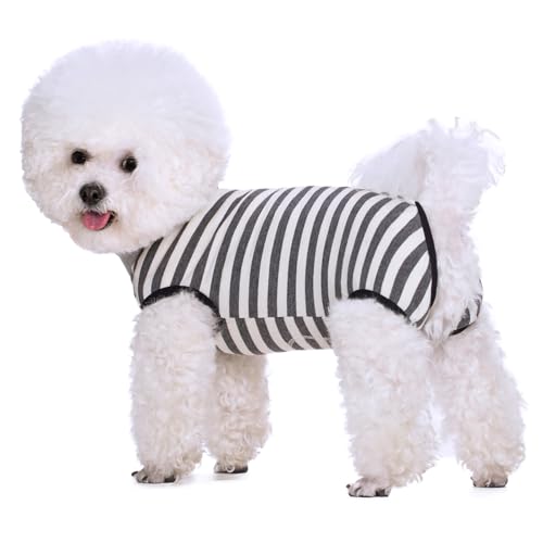 Coppthinktu Dog Surgery Recovery Suit for Dogs Cat Dog Onesie, Dog Recovery Suit Female for Small Medium, Pet Surgical Neuter Post-Surgery Suit E-Collar Alternative Anti Licking Abdominal Wounds by Coppthinktu - Used condition - US$8.19