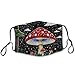 SESLFLKPJK Adults Men Women Reusable Face Scarf Mask Fashion Scarf Dust Proof Windproof Mouth Cover, Trippy Mushroom Face Protection for Sports Travel Hiking