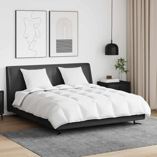 Vidaxl Duvet Invernale Con Cuscino 3 Pcs Bianco Piuma D'anatra - 2