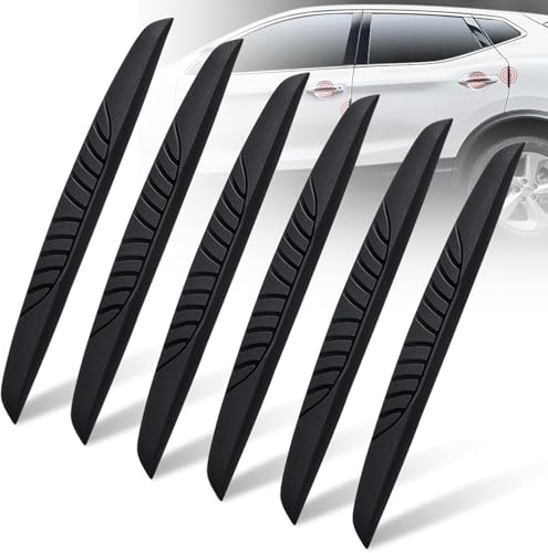 H-Quenby 6 Pcs Car Door Edge Guards for Great Wall Haval H6 2021-2025, Anti-Scratch Car Door Protector Trim Strip Silicone Personalize Bar Sticker,Black
