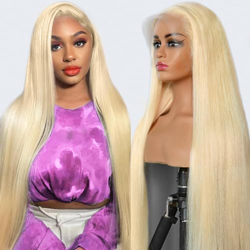 613 Blonde 13x6 Lace Front Wig Human Hair Deep Wave 26 Inch 180% Density 613 HD - View #5
