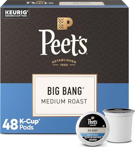 Image of Peet's Coffee Coffee Pods, Medium Roast, Big Bang, 48 K Cups