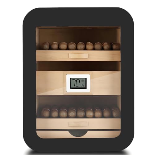 Humidor à cigares en bois : protégez 110 cigares du dessèchement avec contrôle de température