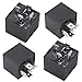 Qonsy 4 Pack 5 Pin Electrical Switch Relays for Automotive Car Truck Marine Boat 12V 30/40 Amp