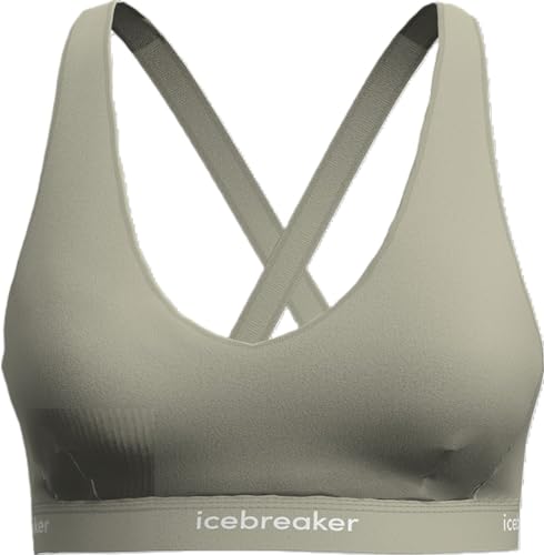 Icebreaker Women’s Merino Blend 125 Cool-Lite Sprite Racerback Bra - Ashen - Small