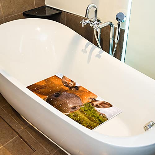 Tapis de bain antidérapant vache pour une douche sécurisée