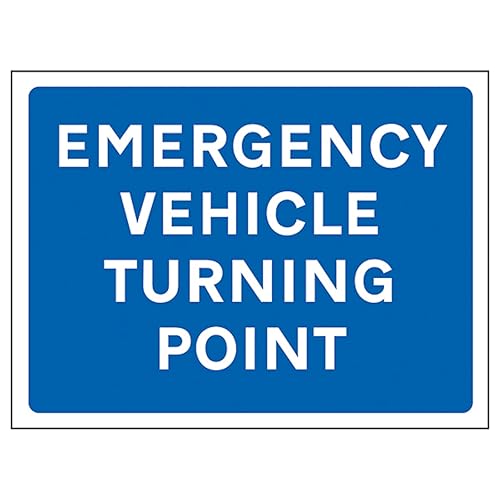 Panneau de sécurité pour véhicule d'urgence 600 x 450 mm plaque signalisation V Safety 5 mm