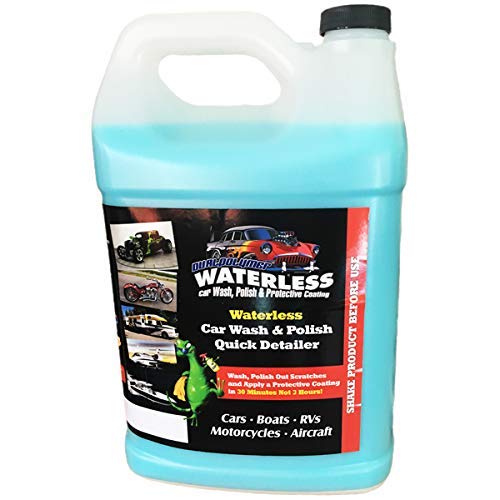 Lavagem automotiva sem água DualPolymer com resina acrílica, refil de 3,8 L e 4 toalhas de microfibra
