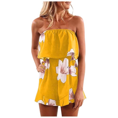 Mono corto de verano mujer sin mangas ideal para paseos por la playa con bolsillos