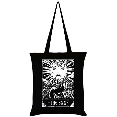 Deadly Tarot The Sun Black Tote Bag 38x42cm Cover